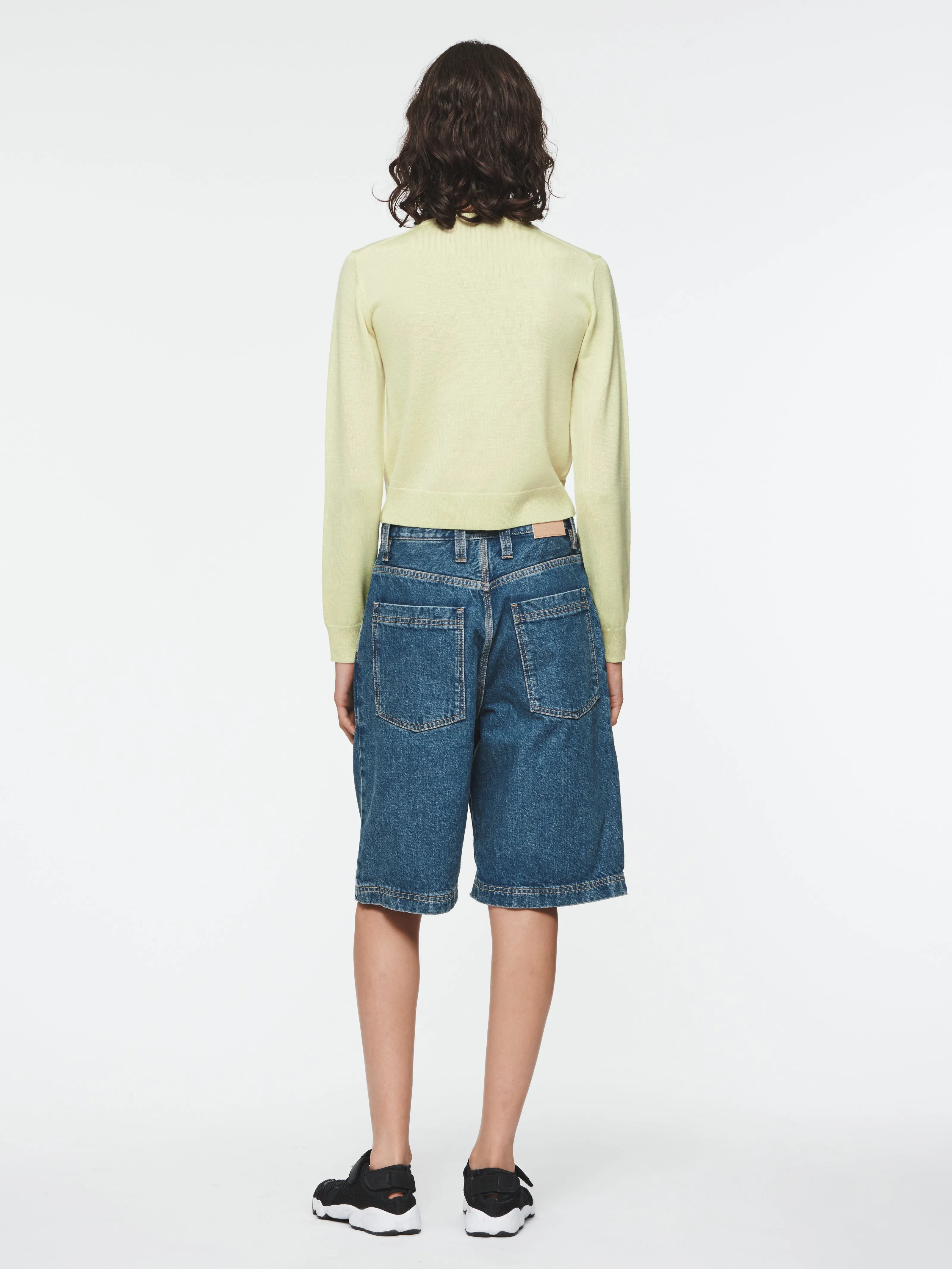 Hook & Eye Cardigan in Post It Yellow
