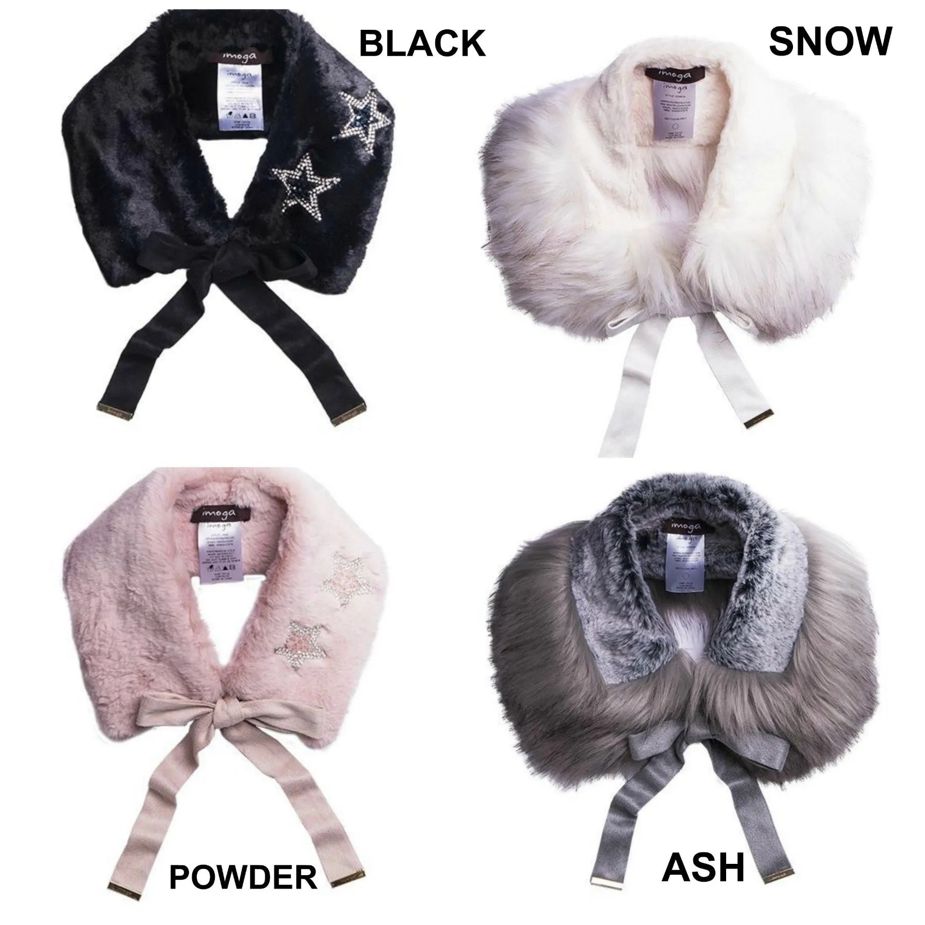 Imoga Collection Girls Faux Fur Neck Collars