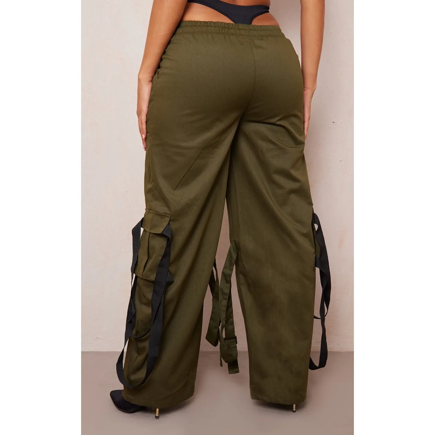 Khaki Utility Cargo Trousers
