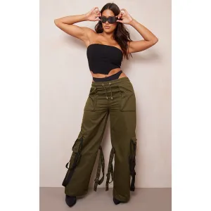 Khaki Utility Cargo Trousers