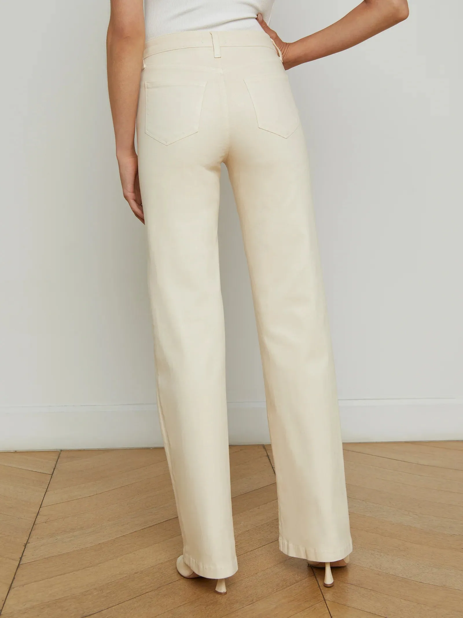 L'AGENCE CLAYTON H/R WIDE LEG PANT