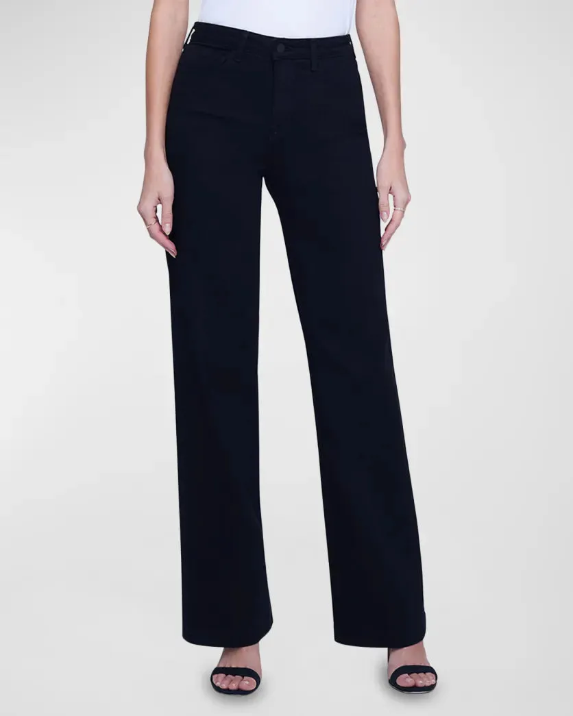 L'AGENCE CLAYTON H/R WIDE LEG PANT