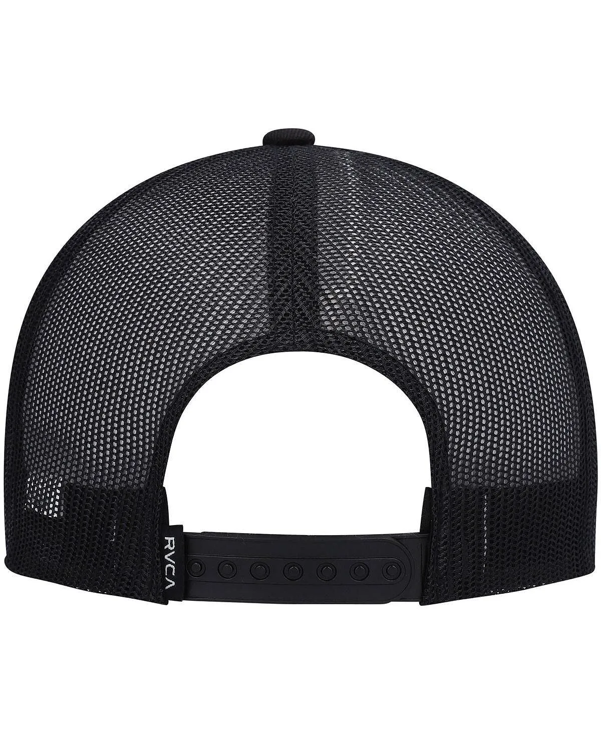 Men's Black All the Way Trucker Snapback RVCA Cap