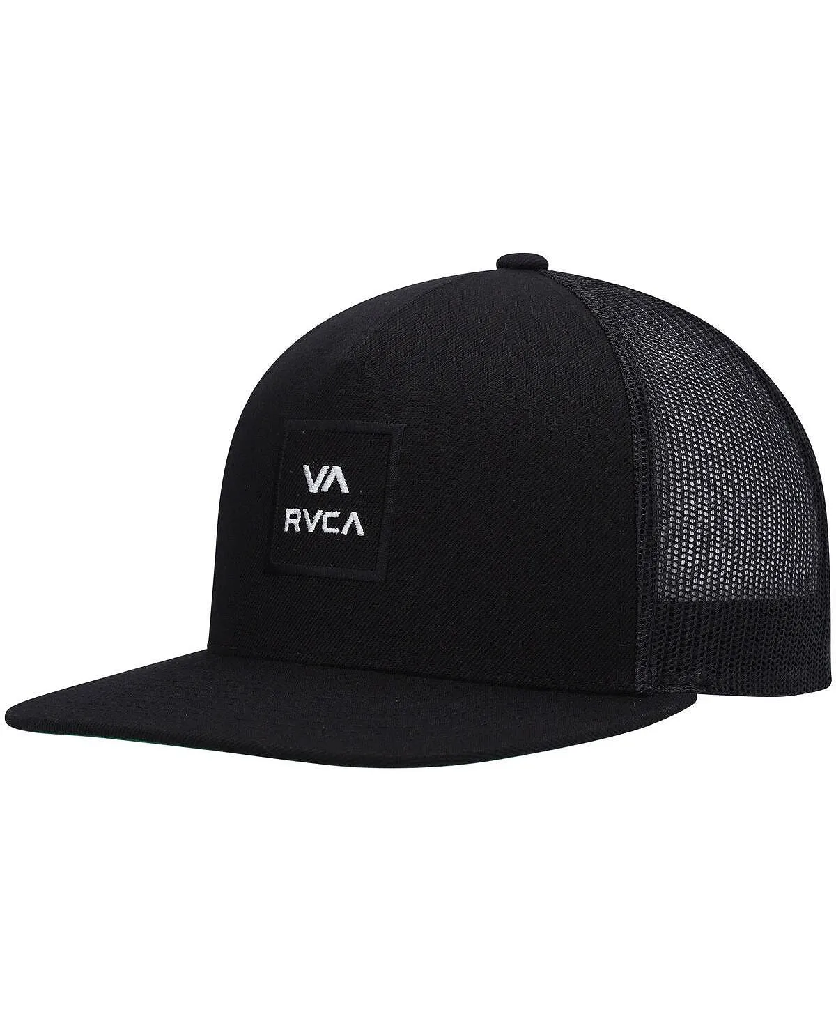 Men's Black All the Way Trucker Snapback RVCA Cap