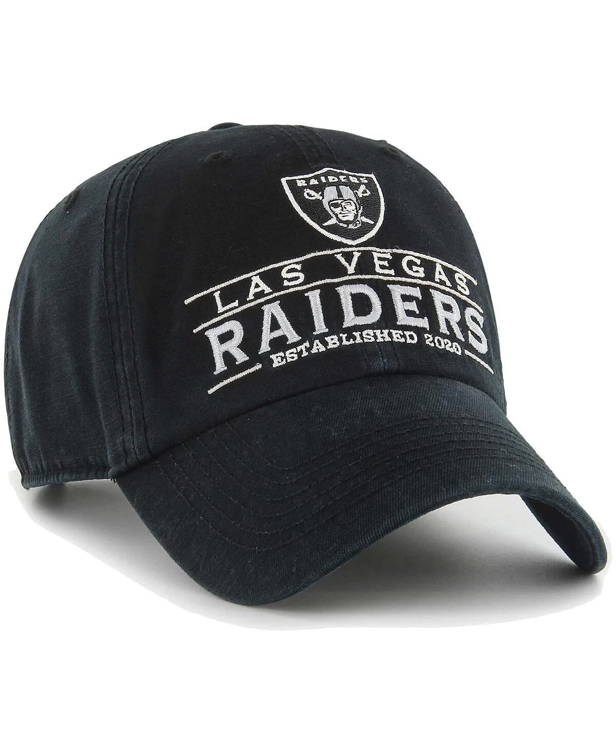 Men's Black Las Vegas Raiders Vernon Clean Up '47 Brand Adjustable Cap