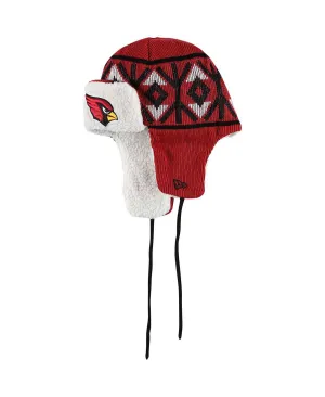 Men's Cardinal Arizona Cardinals New Era Knitted Trapper Hat