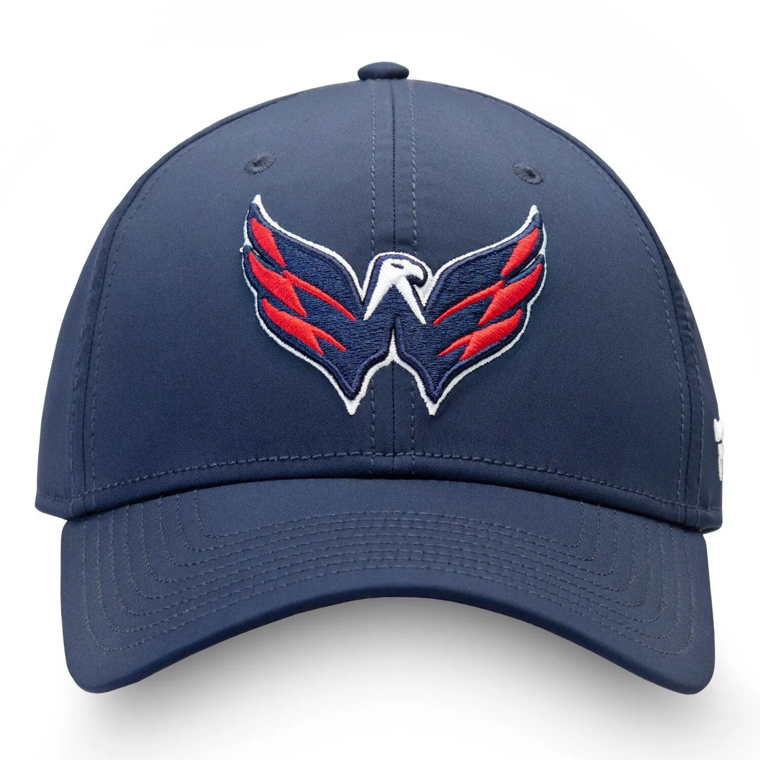 Men's Fanatics Navy Hat with Washington Capitals Core Logo Raised Flexible Speed Cap