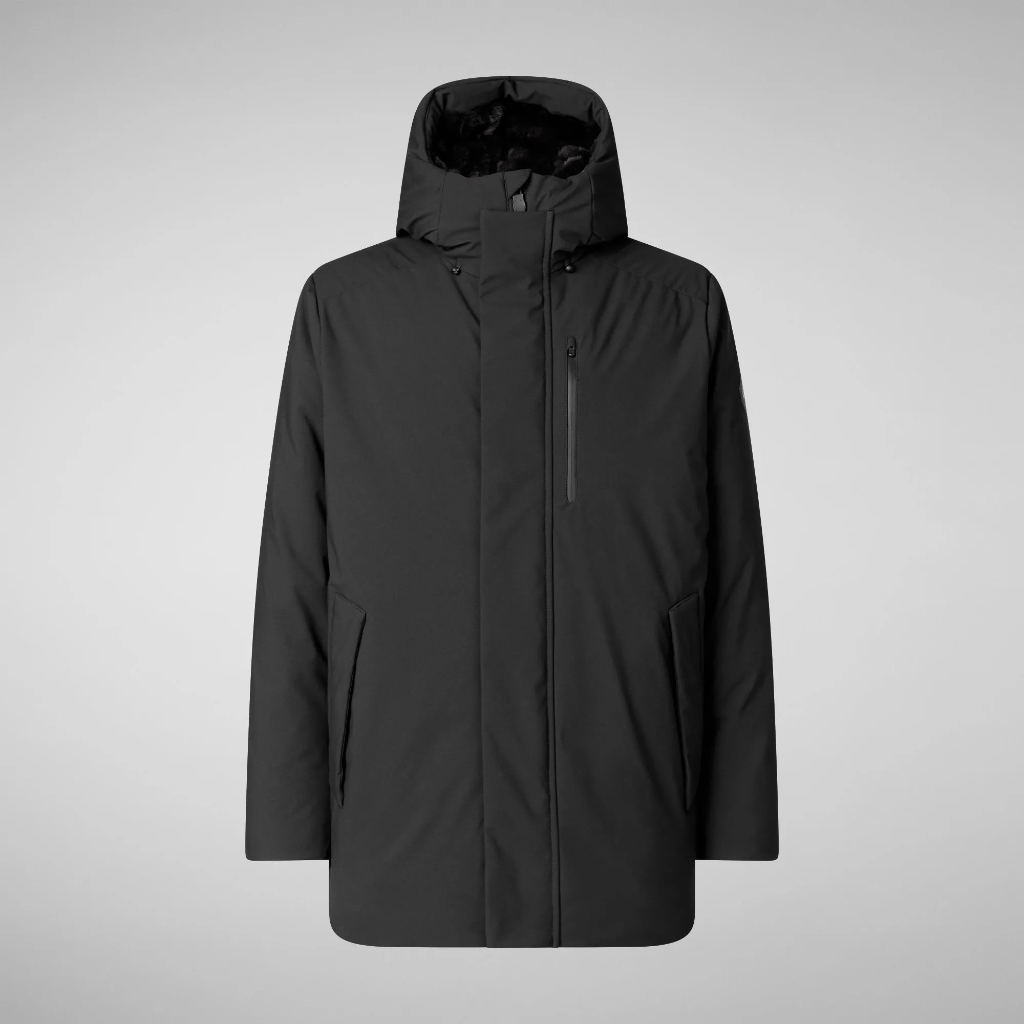 Men's  Hooded Parka Antoine in Black