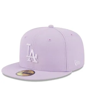 Men's Lavender Hat Los Angeles Dodgers 2023 Spring Color Basic 59FIFTY Fitted Hat New Era