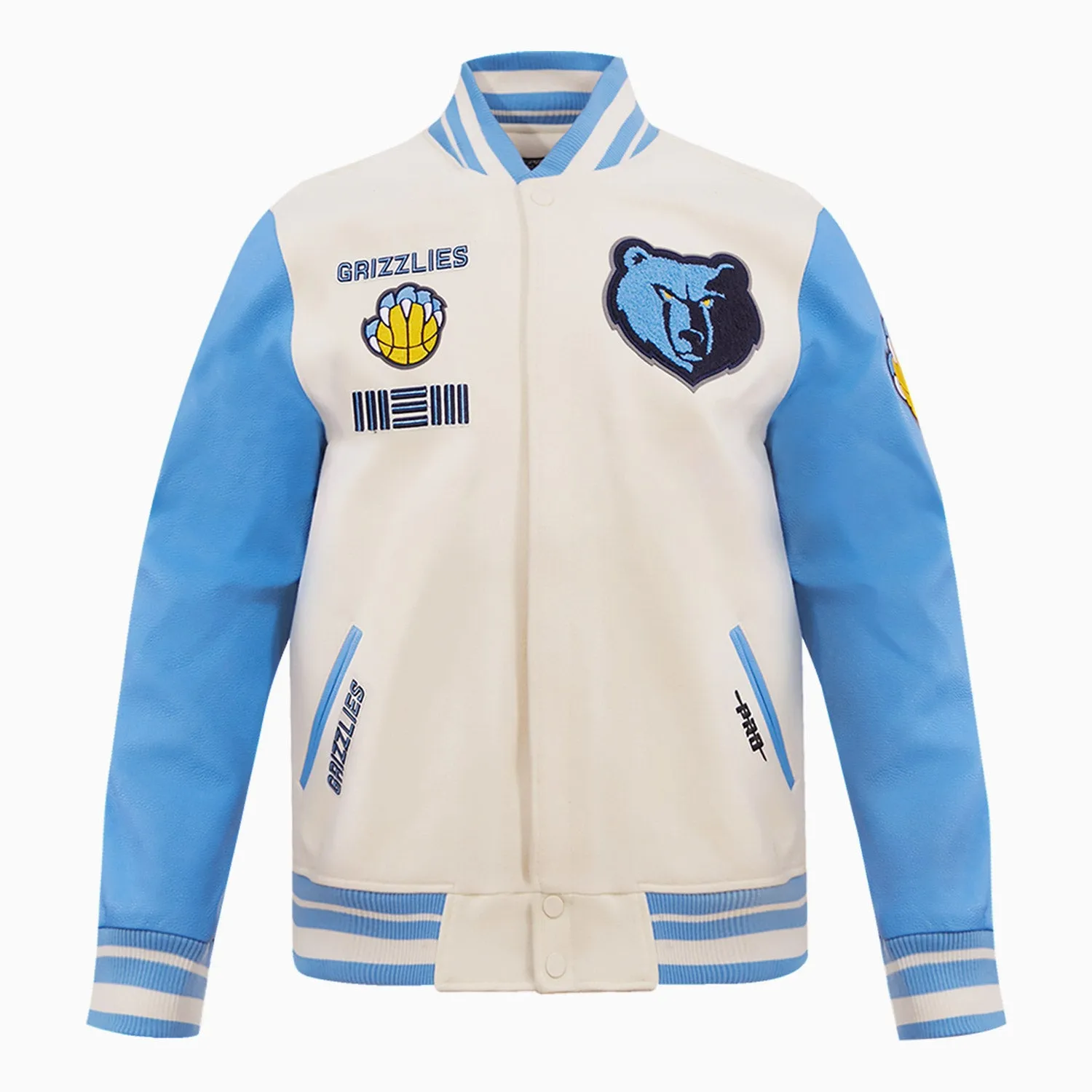 Men's Memphis Grizzlies Retro Classic Rib Wool Varsity Jacket
