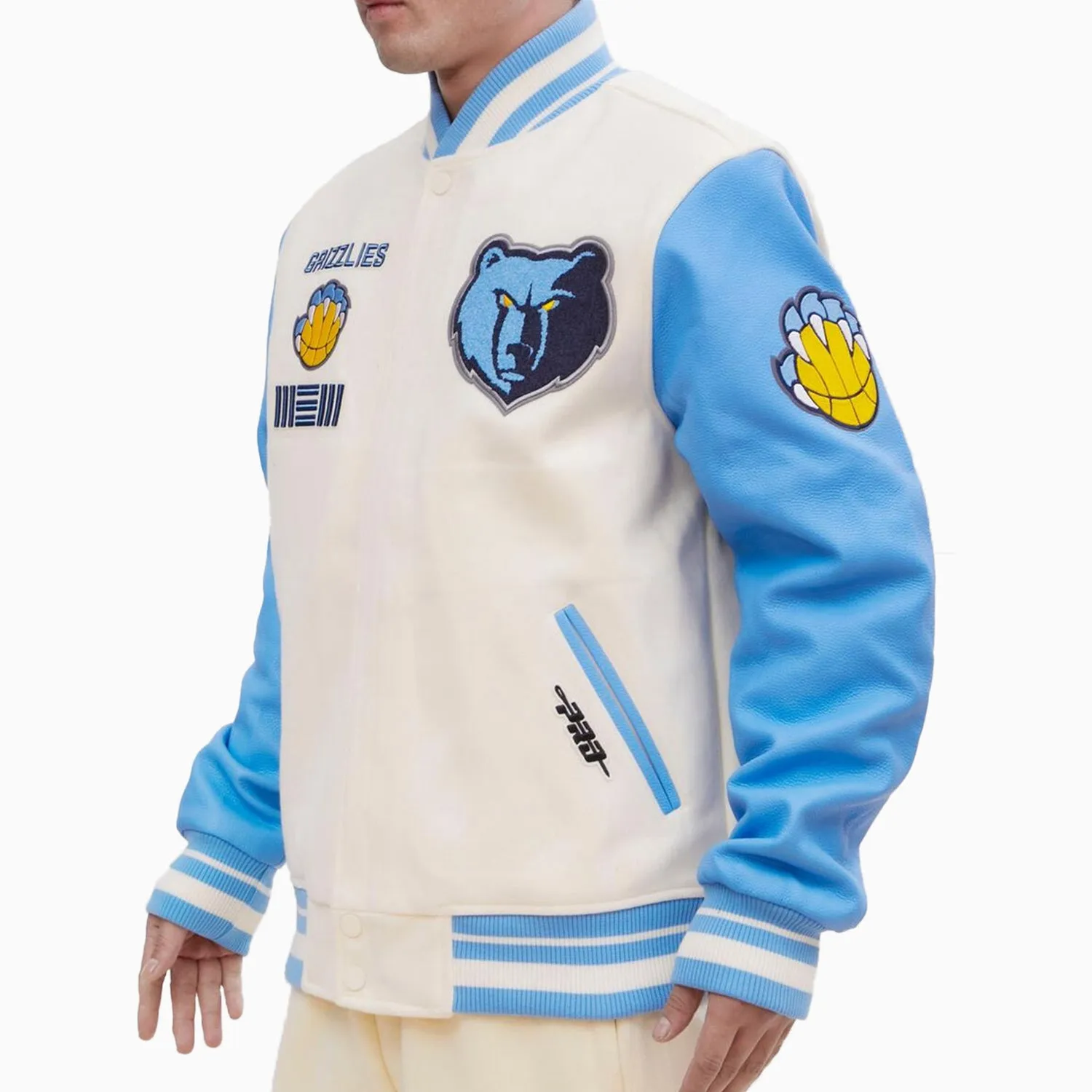 Men's Memphis Grizzlies Retro Classic Rib Wool Varsity Jacket