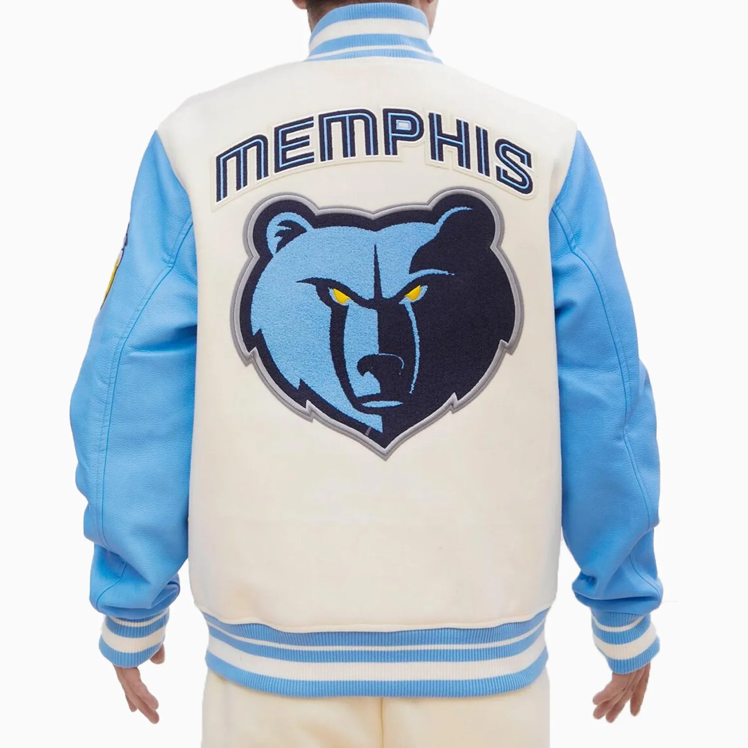 Men's Memphis Grizzlies Retro Classic Rib Wool Varsity Jacket