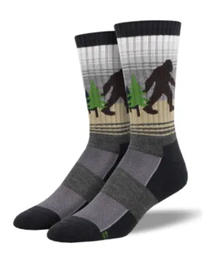 Men's Merino Wool Sasquatch Out Crew Sock - Gray