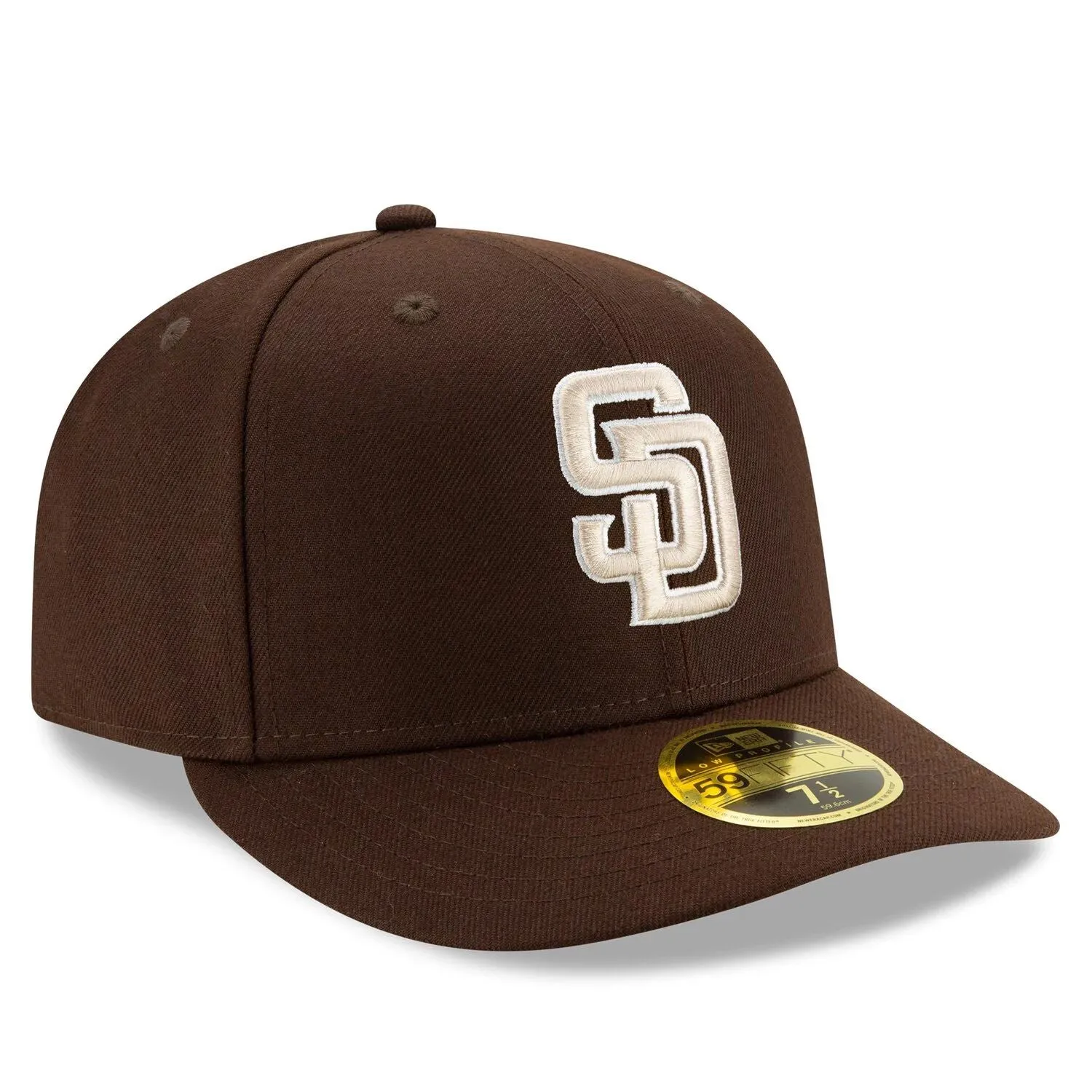 Men's New Era Brown San Diego Padres Alternate Cap 2020 Authentic Collection On-Field Low Profile 59FIFTY Fitted Hat