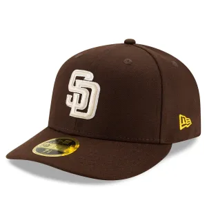 Men's New Era Brown San Diego Padres Alternate Cap 2020 Authentic Collection On-Field Low Profile 59FIFTY Fitted Hat