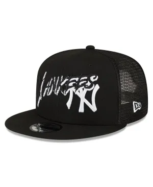 Men's New York Yankees Street Trucker 9FIFTY Snapback New Era Black Baseball Cap