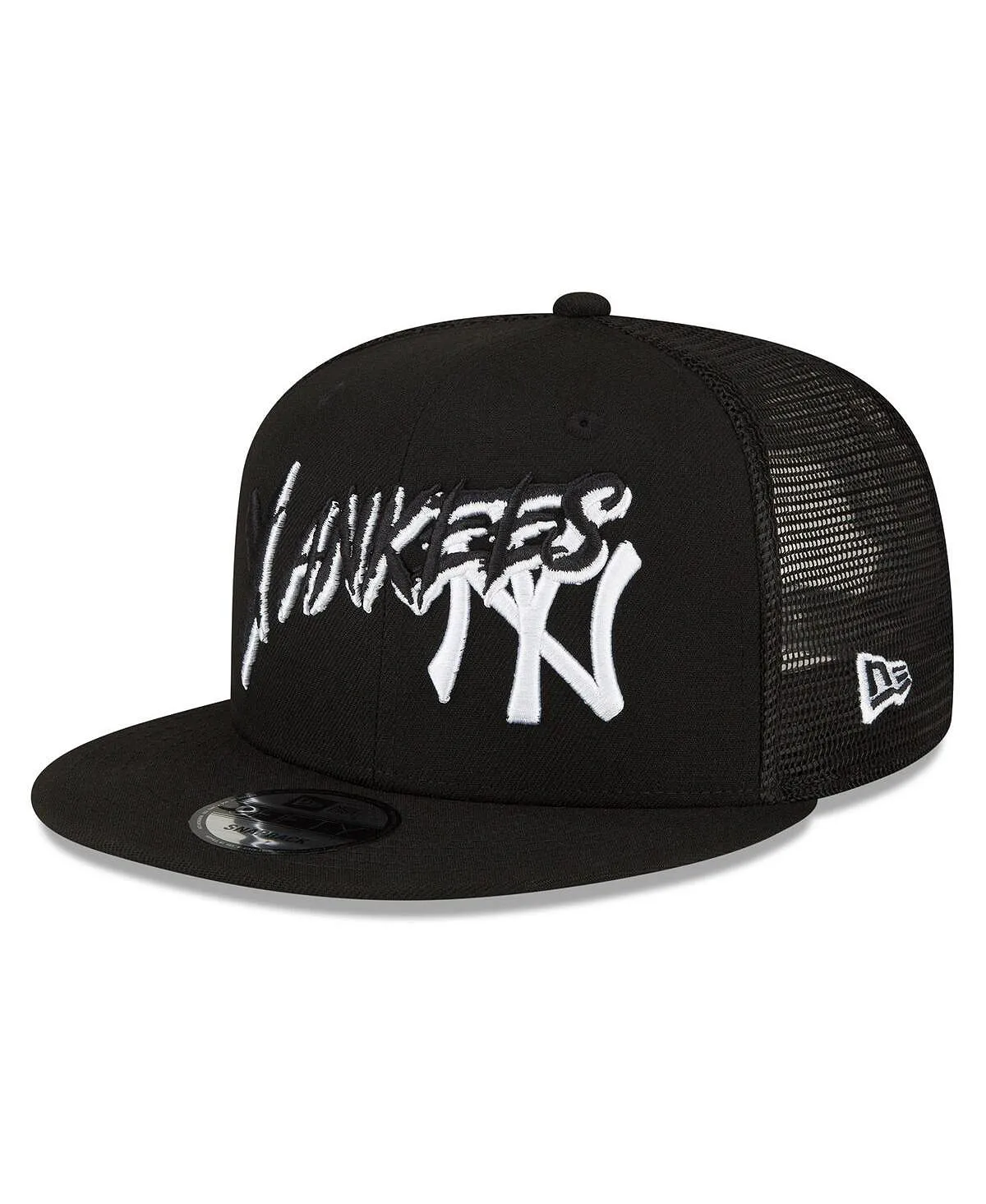 Men's New York Yankees Street Trucker 9FIFTY Snapback New Era Black Baseball Cap