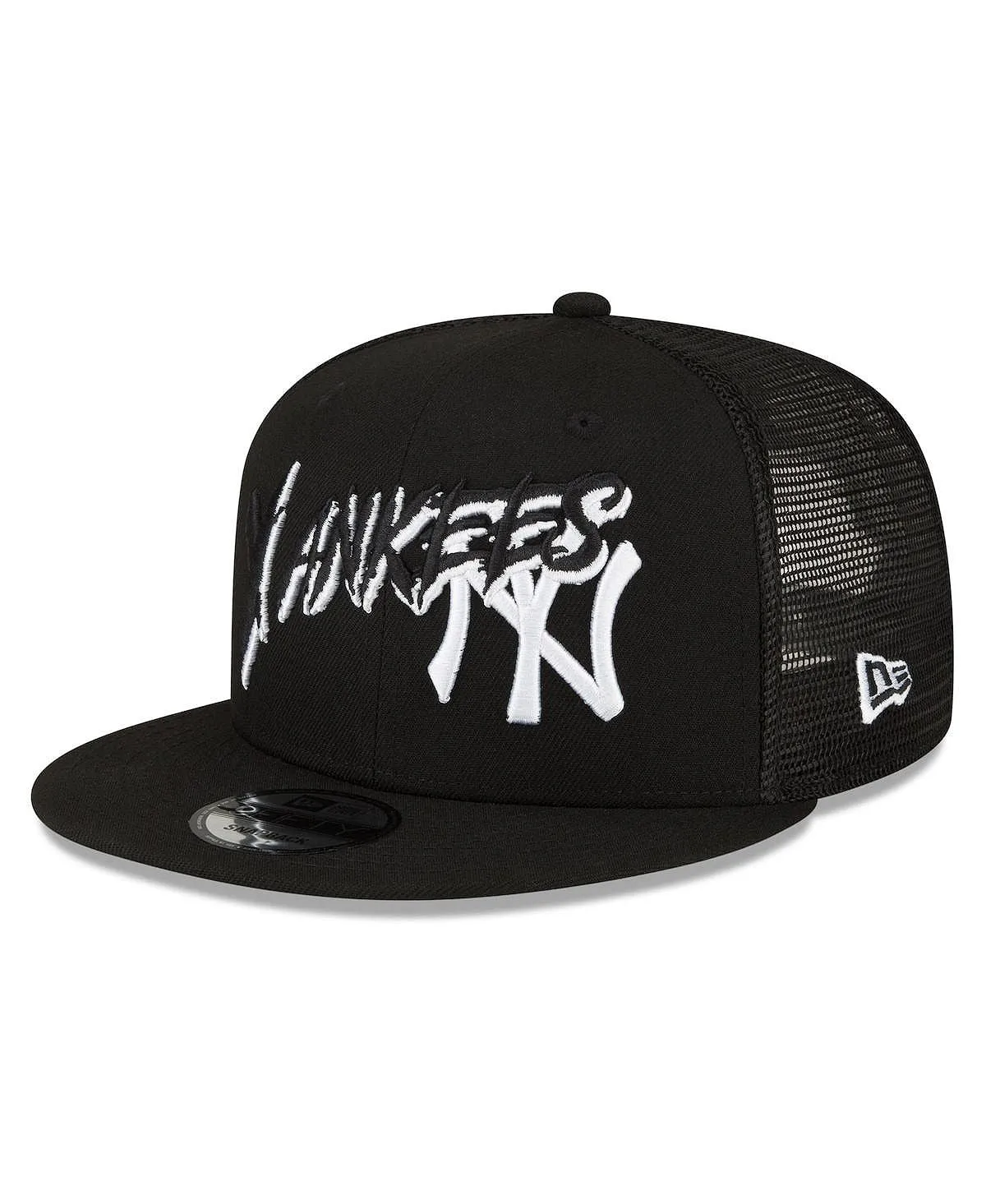 Men's New York Yankees Street Trucker 9FIFTY Snapback New Era Black Baseball Cap