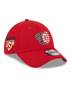 Men's Red Flex Fit Cap for 2023 Washington Championships Fourth of July 39THIRTY New Era