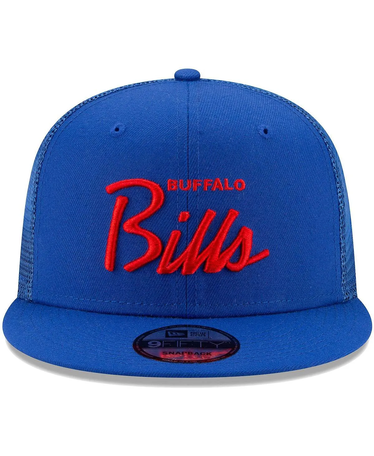 Men's Royal Buffalo Bills Script Trucker 9FIFTY New Era Snapback Cap