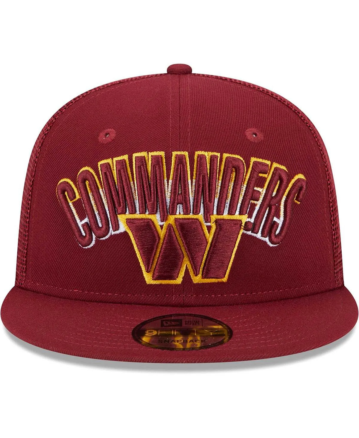Men's Snapback Cap Washington Commanders Grade Trucker 9FIFTY Burgundy New Era