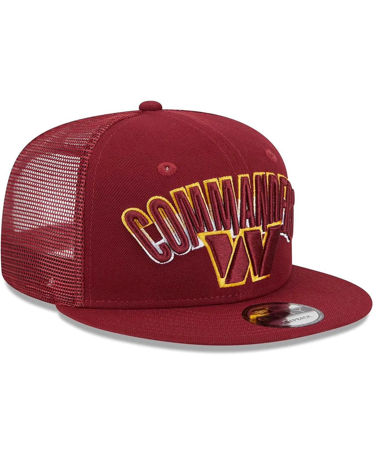 Men's Snapback Cap Washington Commanders Grade Trucker 9FIFTY Burgundy New Era