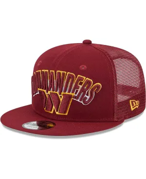 Men's Snapback Cap Washington Commanders Grade Trucker 9FIFTY Burgundy New Era