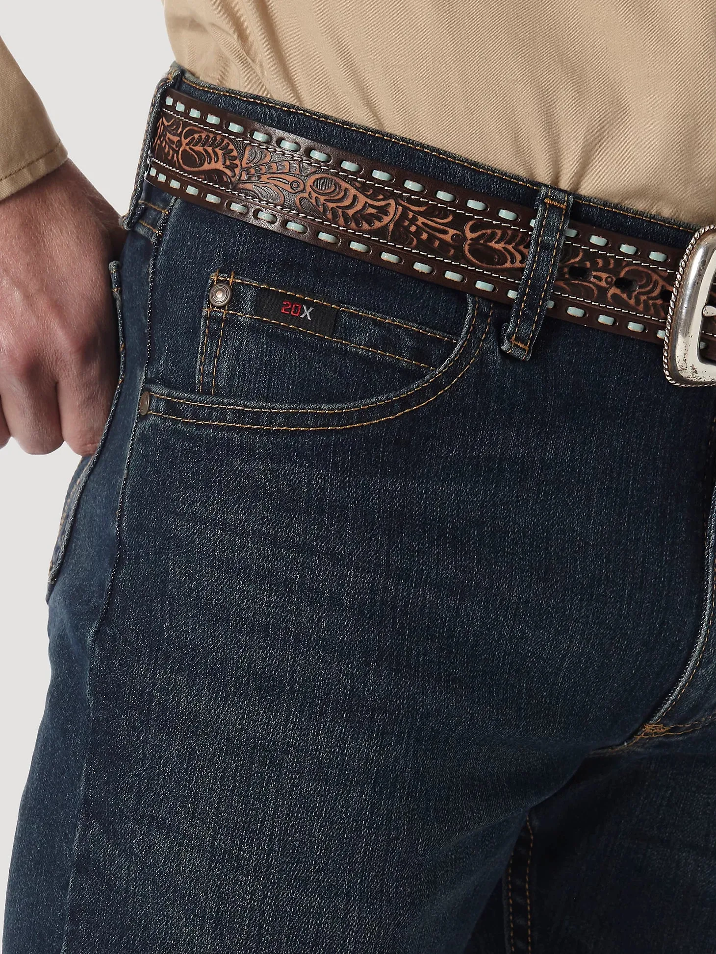 Men's WRANGLER® 20X® ADVANCED COMFORT 02 COMPETITION SLIM JEAN IN ROOT BEER - 02MACRB