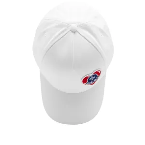 Moncler Baseball Cap with Heart Logo, White