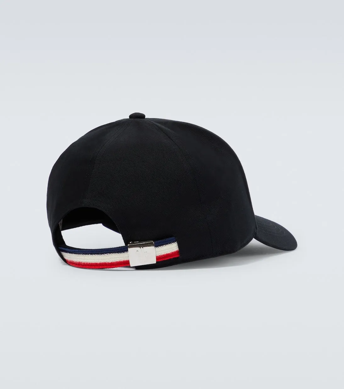 Moncler cotton baseball cap, black