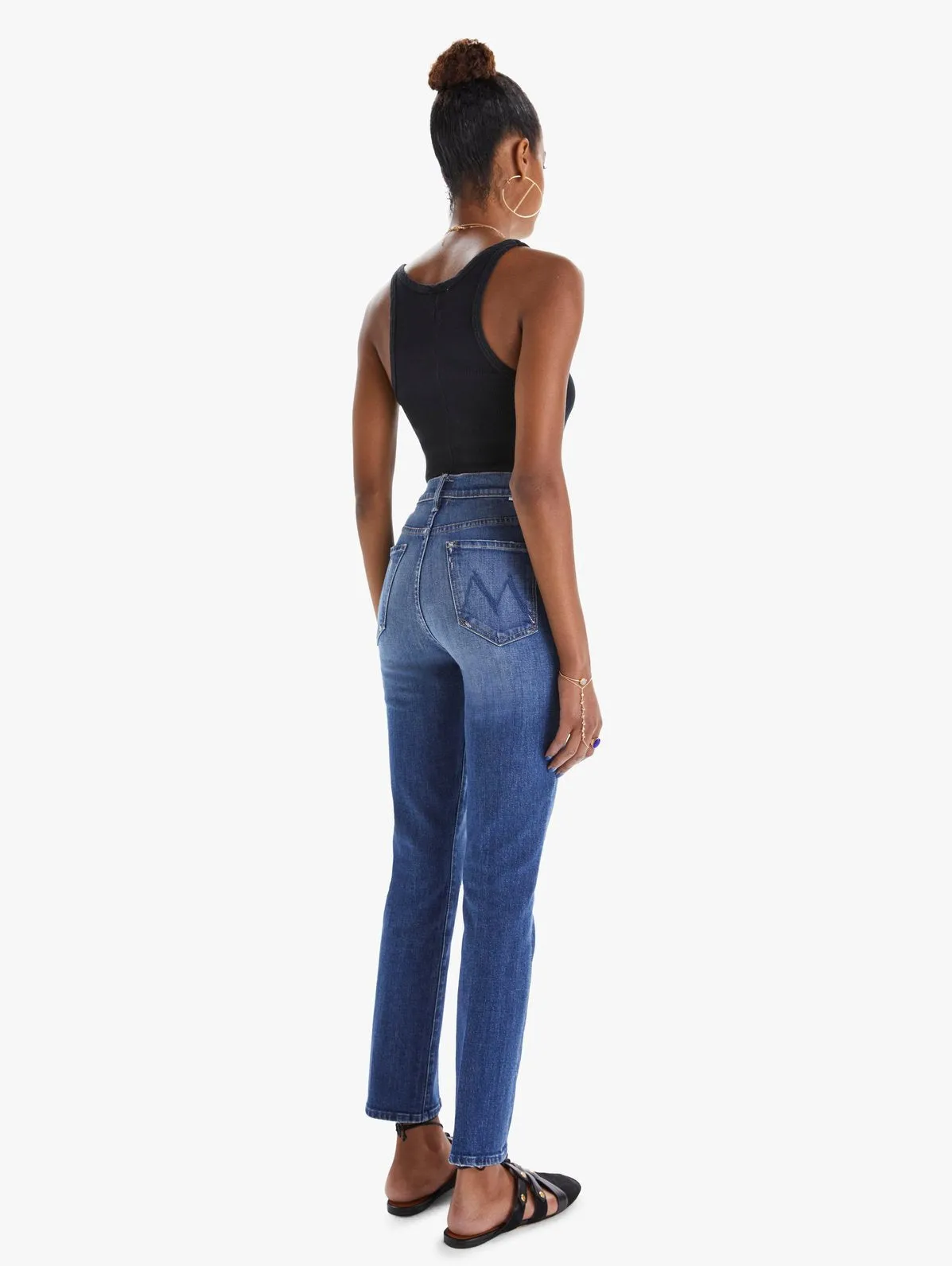 Mother Denim - The Swooner Rascal Straight Leg Ankle Jean in Where is my Mind
