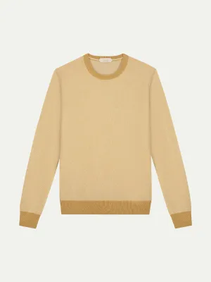 Mustard Jacquard Crew