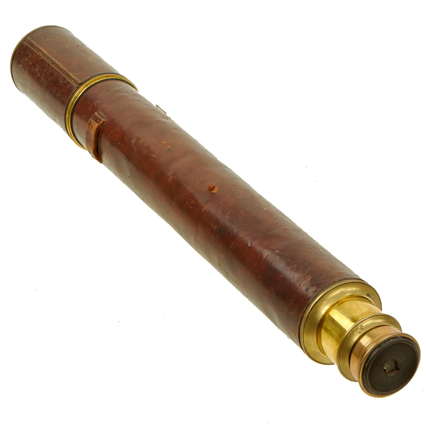 Original British WWI Named Officer's Large Two Draw Telescope by Watson & Sons London - Dated 1901
