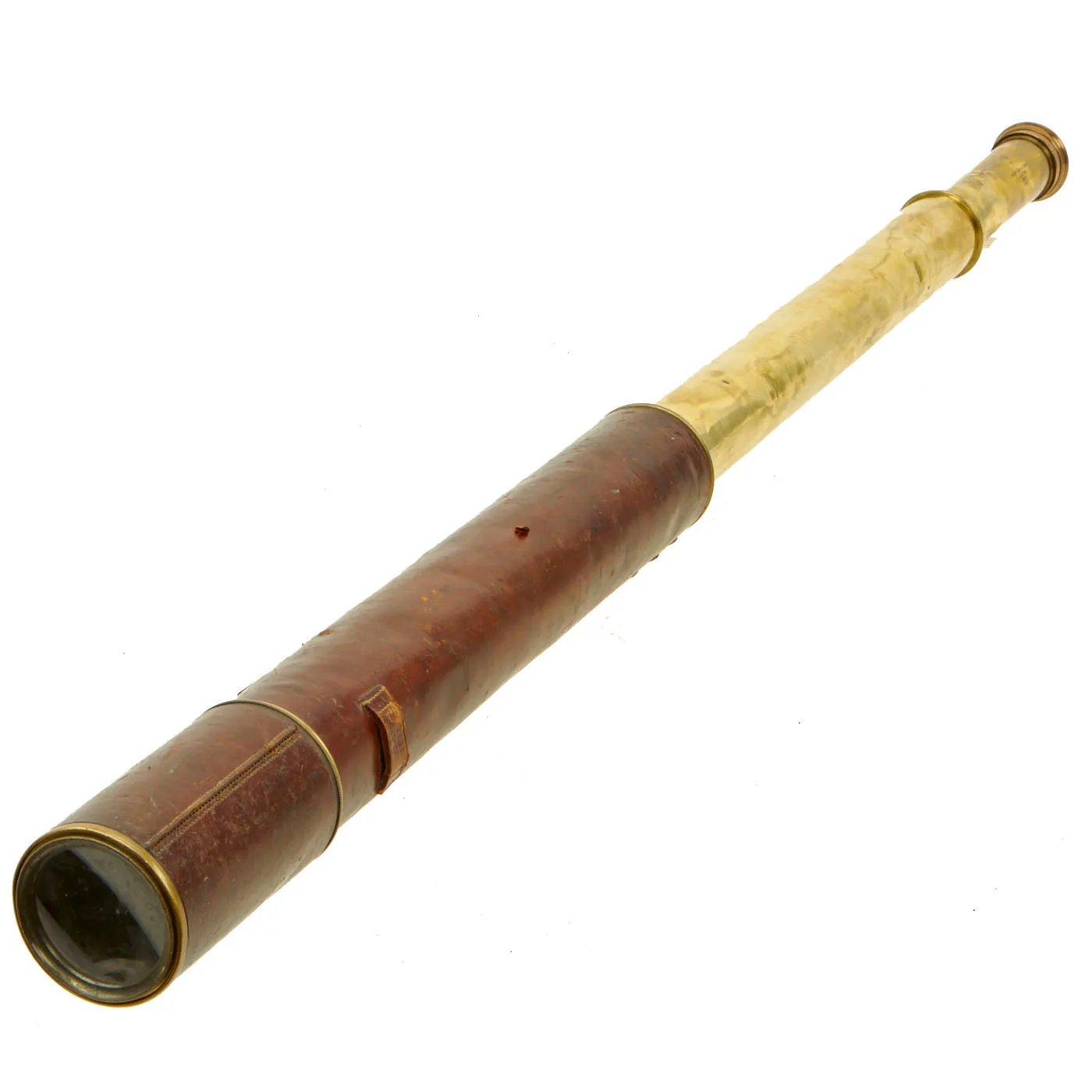 Original British WWI Named Officer's Large Two Draw Telescope by Watson & Sons London - Dated 1901