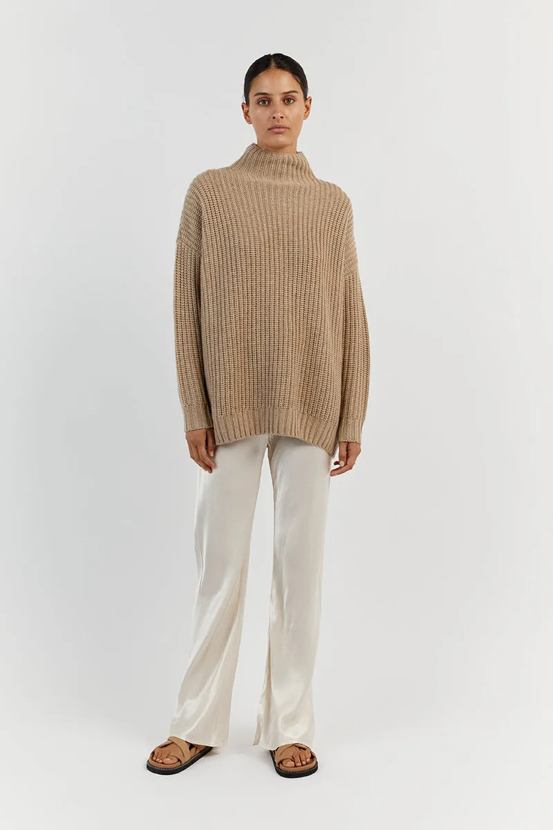 OSLO OAT MARLE LONGLINE JUMPER