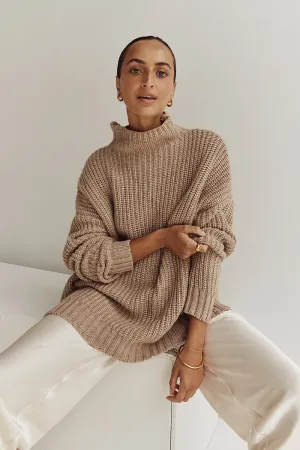 OSLO OAT MARLE LONGLINE JUMPER