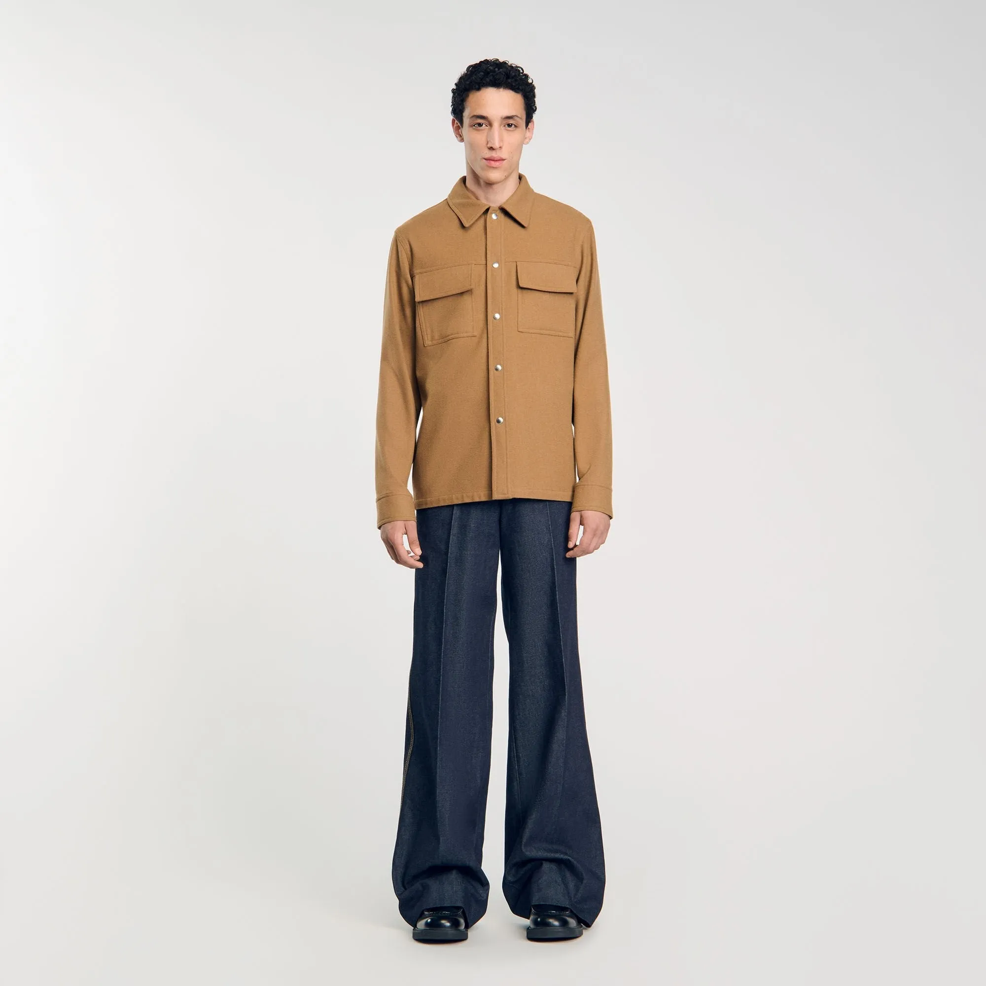 Overshirt Wool Overshirt Wool Camel