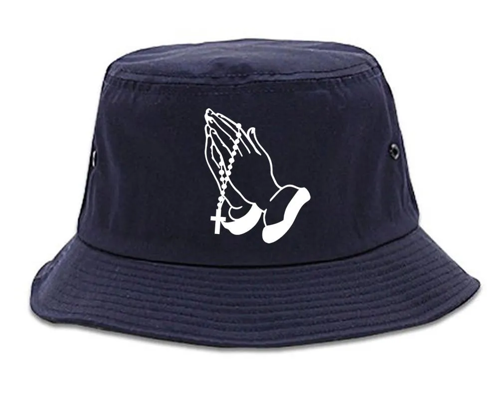 Prayer Hands Praying Rosary Bucket Hat