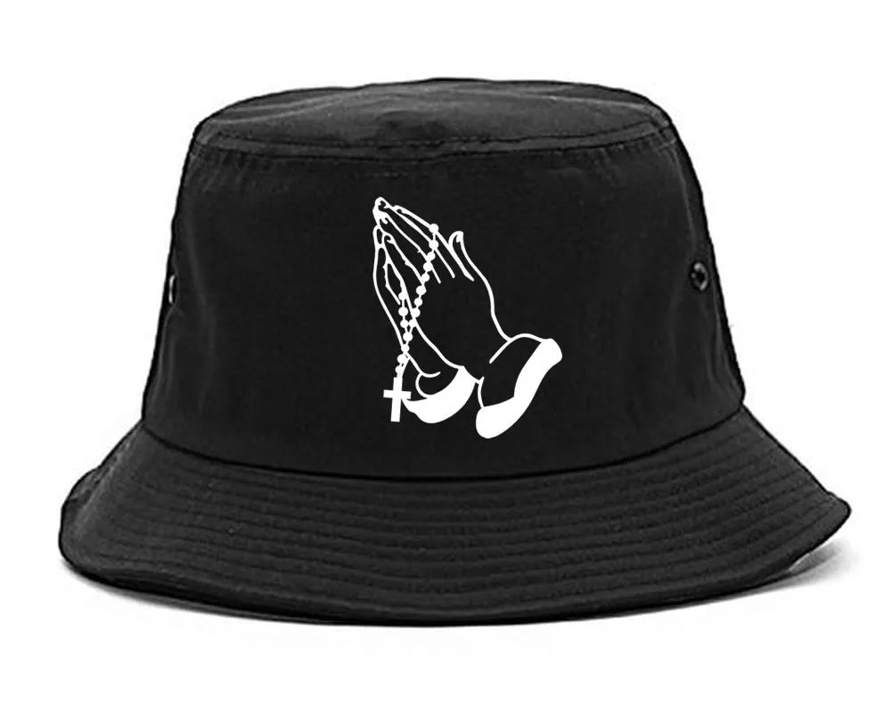 Prayer Hands Praying Rosary Bucket Hat