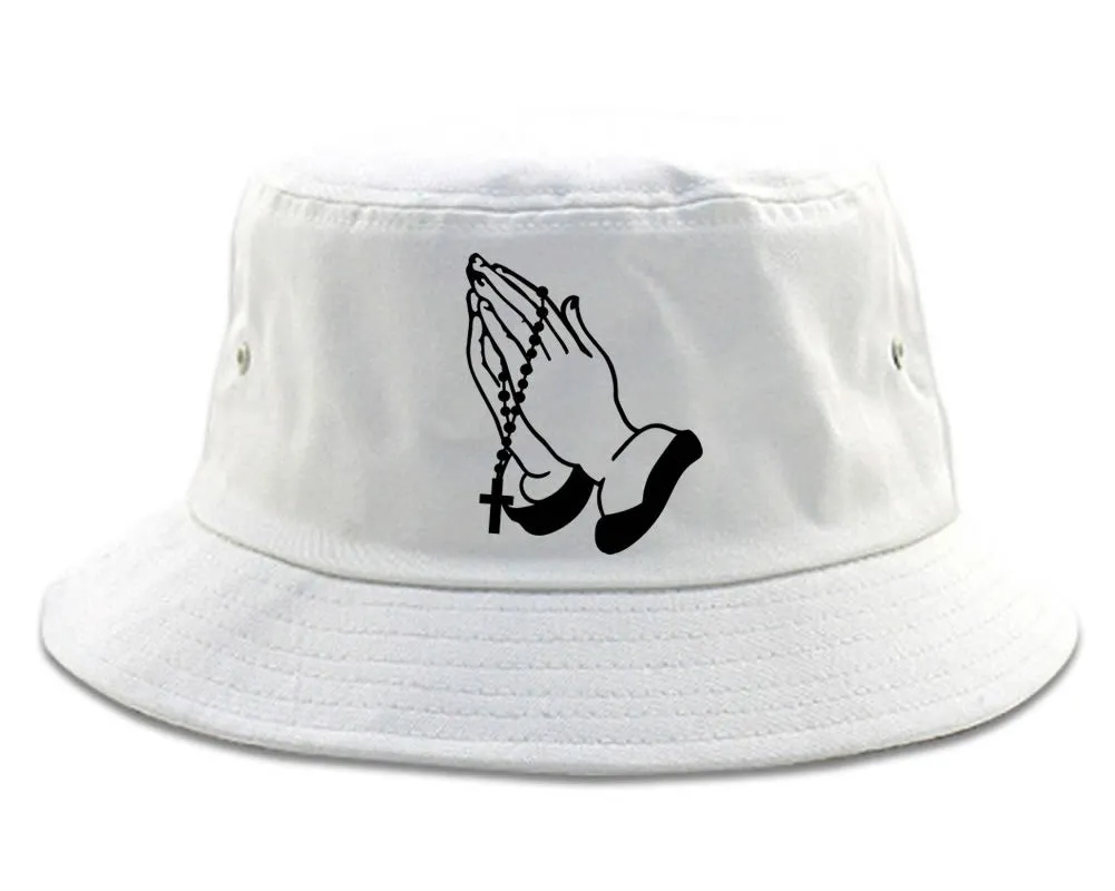 Prayer Hands Praying Rosary Bucket Hat