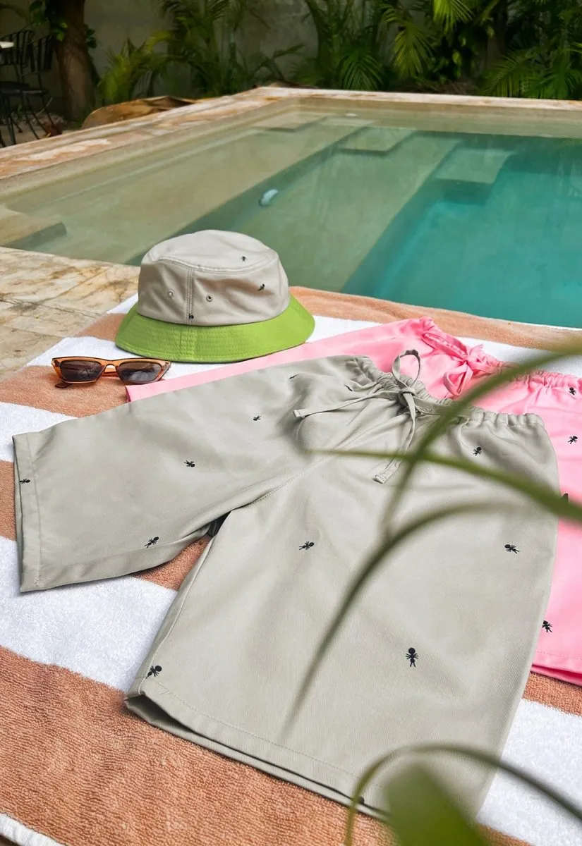 "Ants on Your Hat" bucket hat ▲Grey▼Green