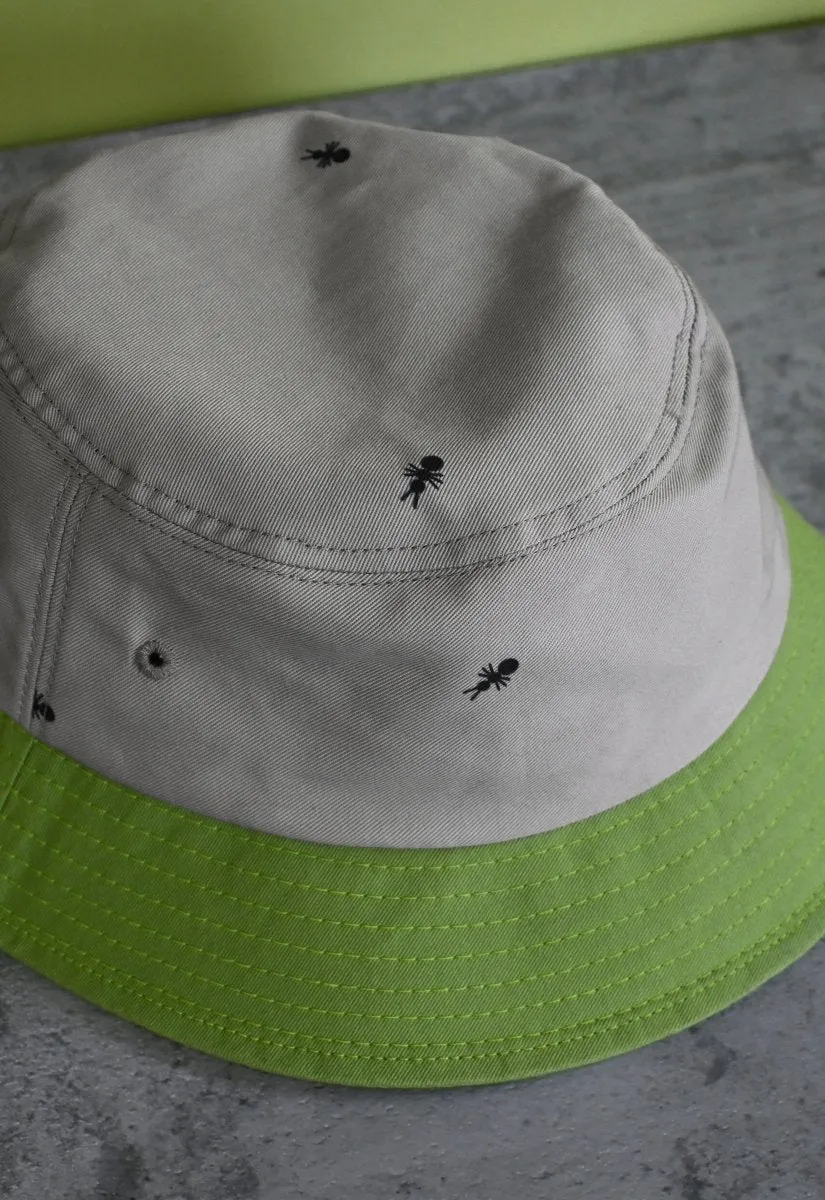 "Ants on Your Hat" bucket hat ▲Grey▼Green