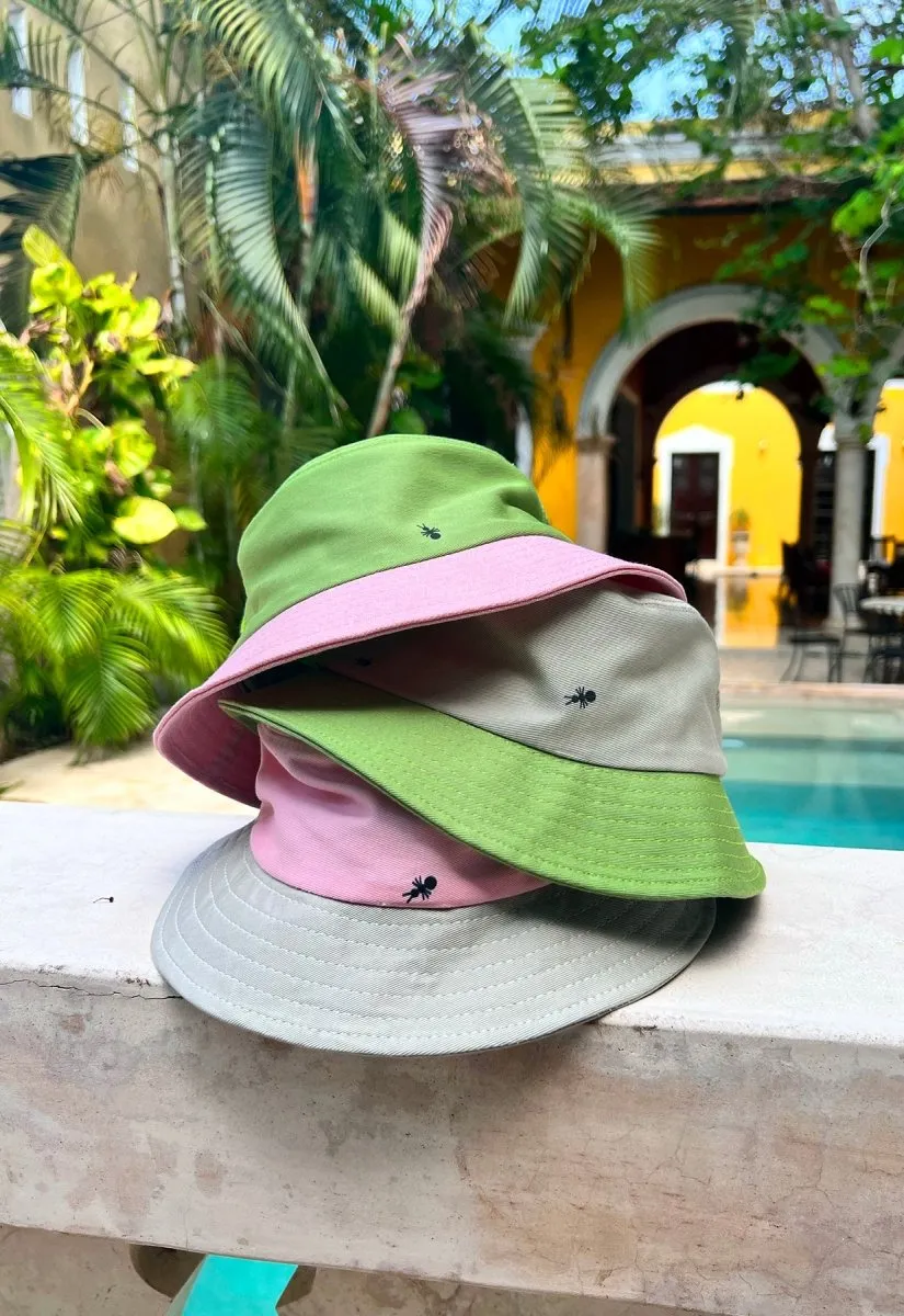 "Ants on Your Hat" bucket hat ▲Grey▼Green
