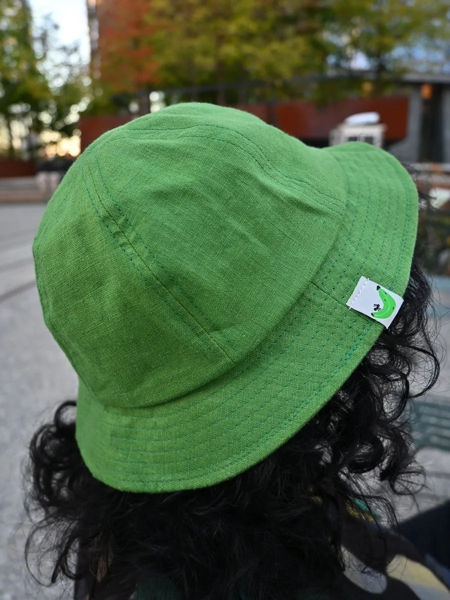 "Tutti Frutti" Linen bucket hat - Blueberry