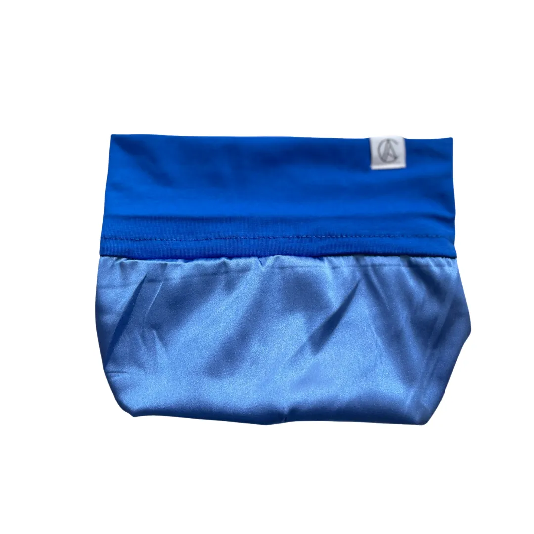 Satin Lined Jersey Beanie-Sapphire