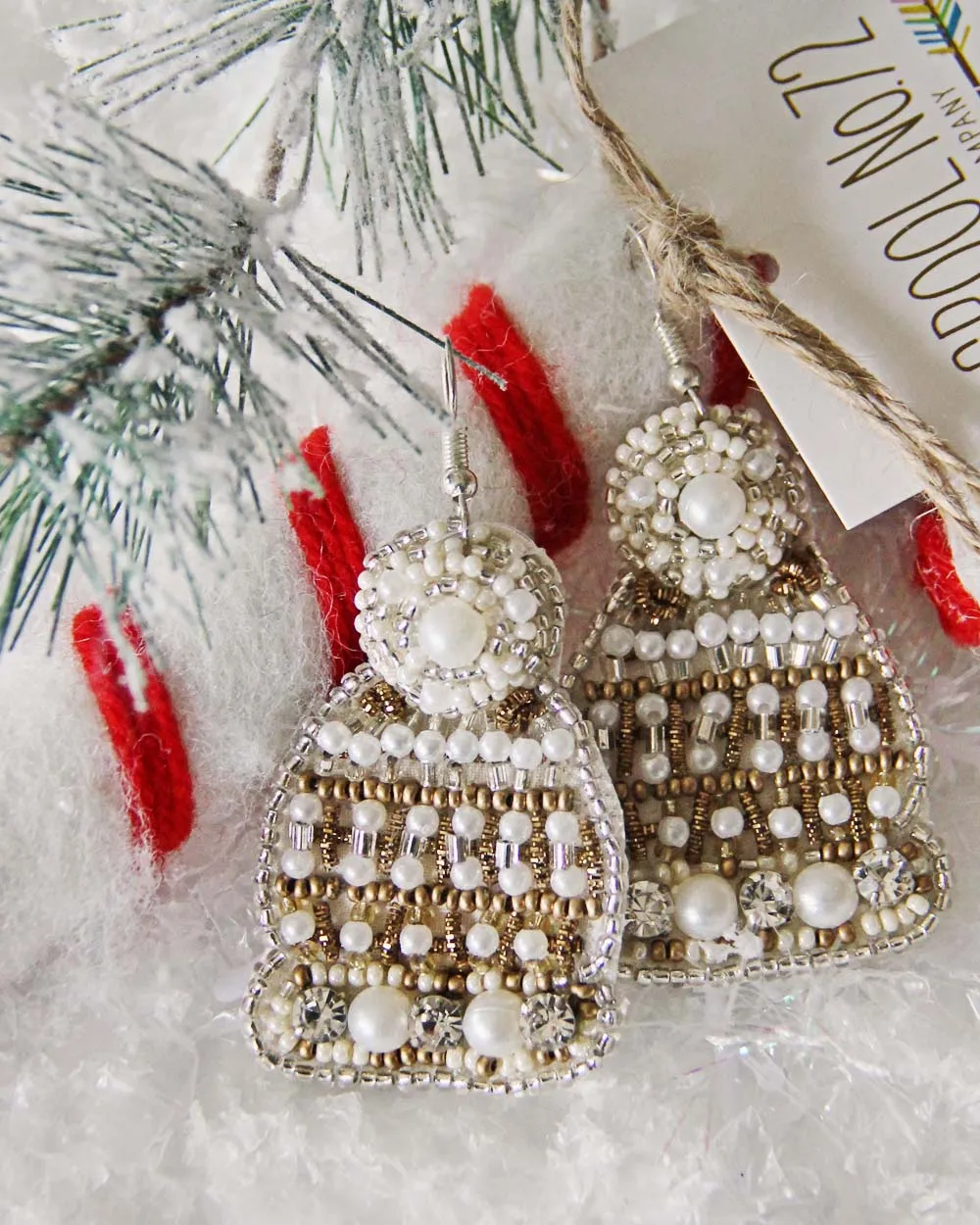 Snowy Hat Earrings