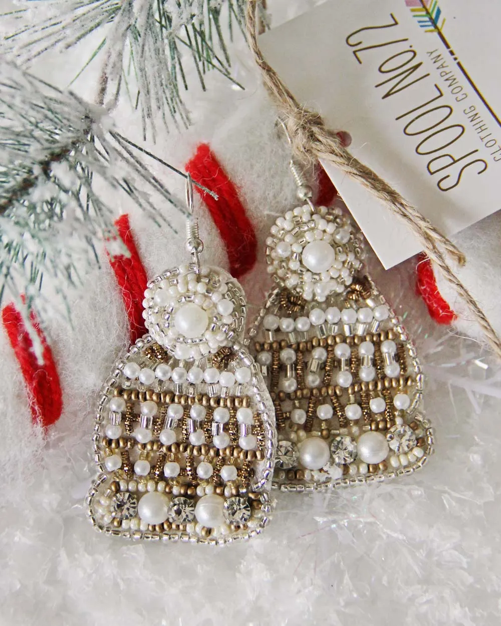 Snowy Hat Earrings