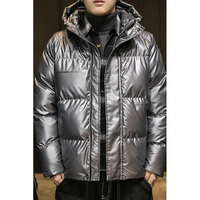 Stand-Up Collar Plus Thickened Chic Puffer Jacket