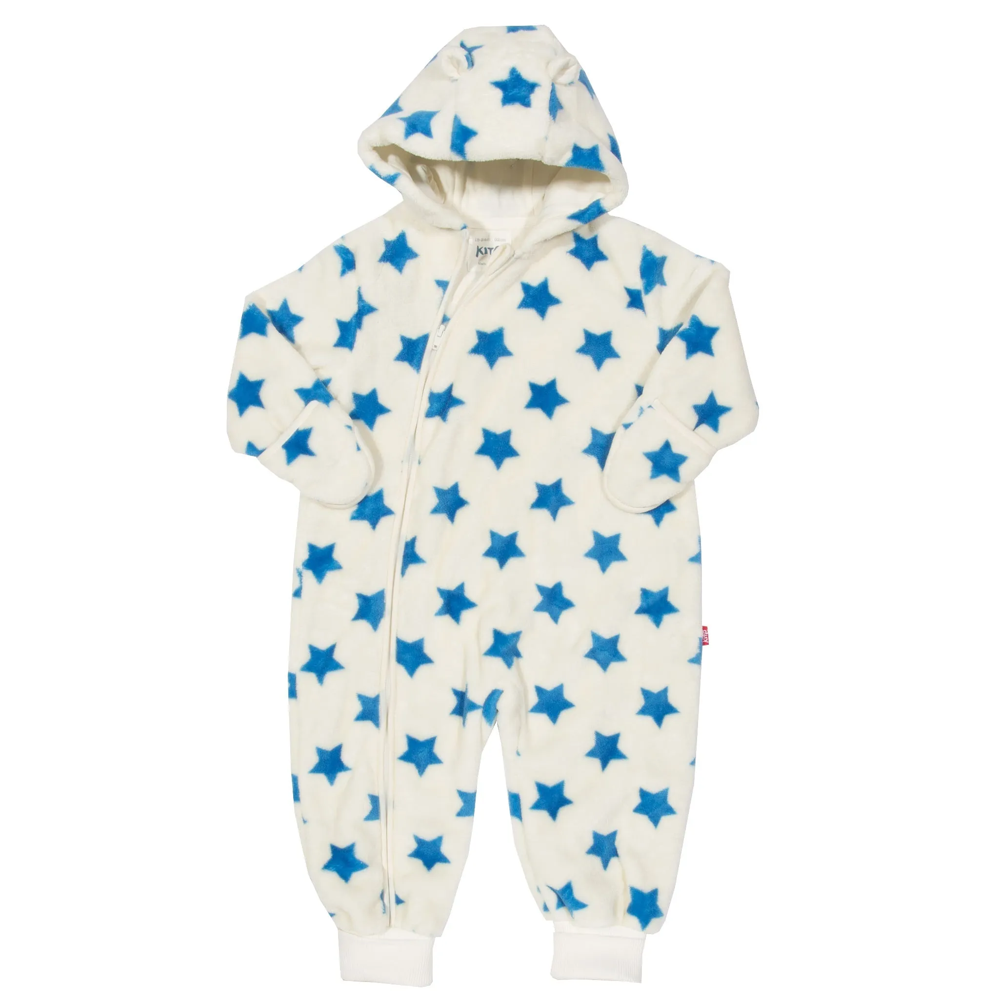 Star fleece onesie