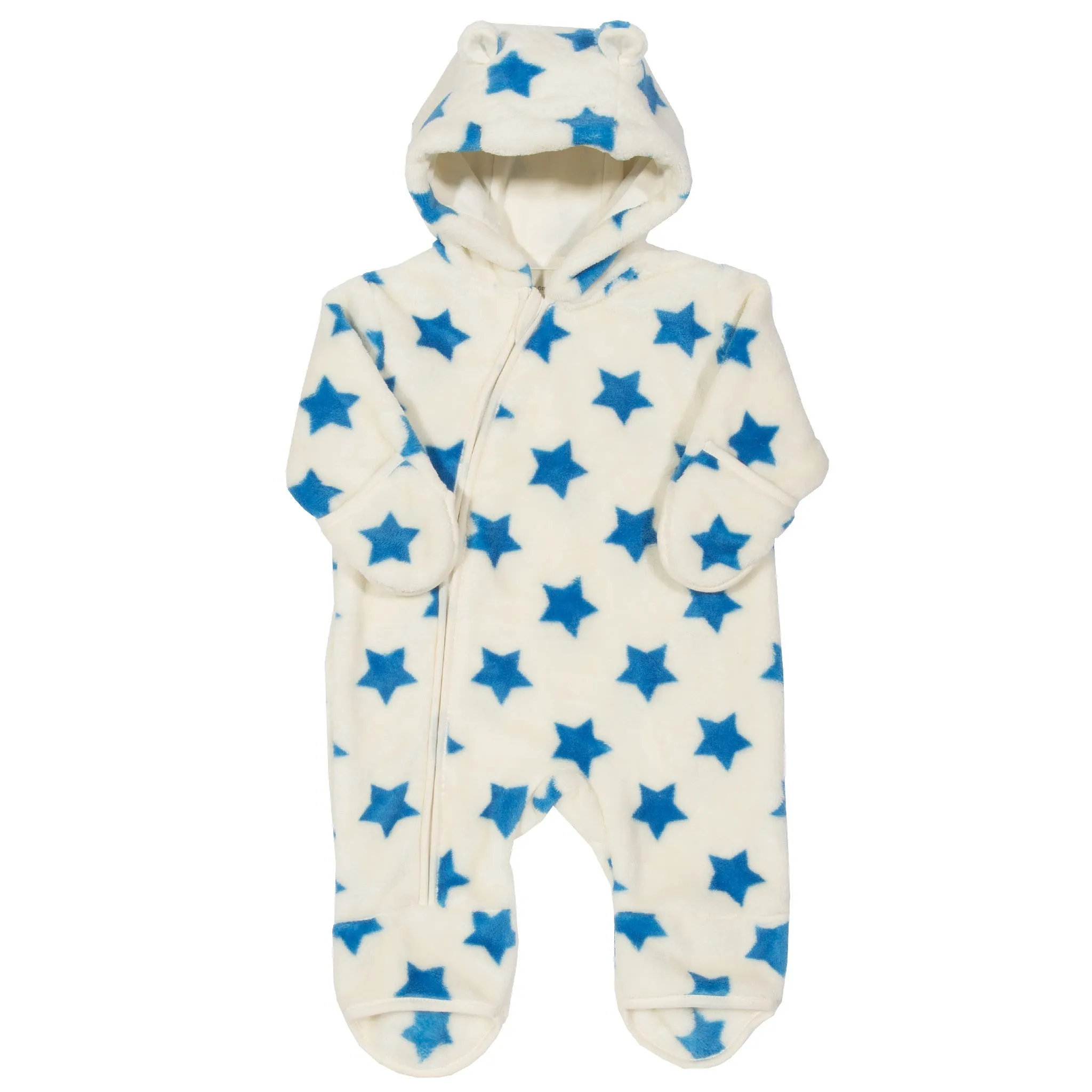 Star fleece onesie